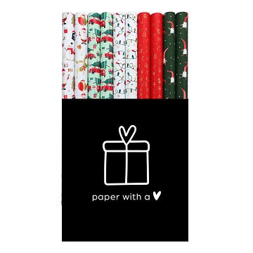 Gift Wrapping Paper Christmas Collection, 50 Rolls
