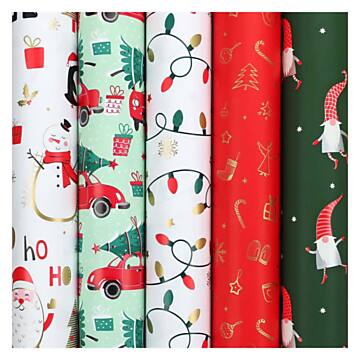 Wrapping Paper Christmas Collection, 50 Rolls
