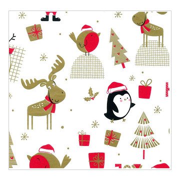 Kerst Inpakpapier, 3mtr.