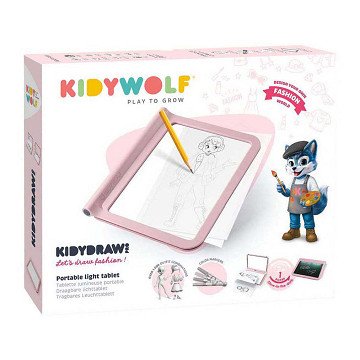 Kidywolf Kidydraw-pro A4 2in1 Leuchttisch Rosa
