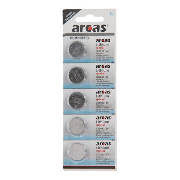 ARCAS Batterij Lithium CR2032 3V, 5st.