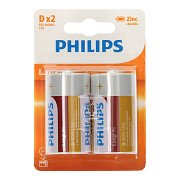 Philips Longlife Batterie Zink D/R20, 2 Stk.