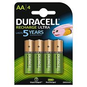 Rechargeable Batteries Duracell Rechargeable NimH Stay Charged AA/HR6 2500mAh, 4pcs.