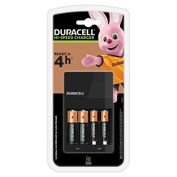 Duracell Charger Charger Cef14 incl. 2x AA1300mah & 2x AAA 750mah, 5 pcs.