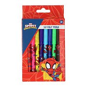 Viltstiften Spiderman - 10st
