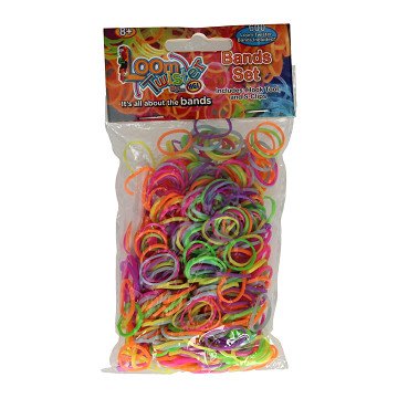 Loombands Neon Mix Set, 600st.