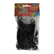 Loombands Black Set, 600-tlg.