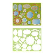 Drawing stencil Mirrors, 27x19cm