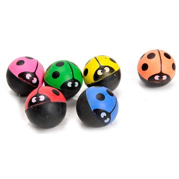 Colored Bouncing Ball - Ladybug