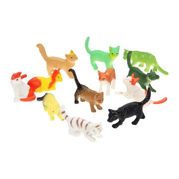 Toy figures Cats, 12 pcs.