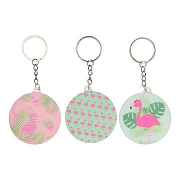 Keychain Flamingo with Mirror