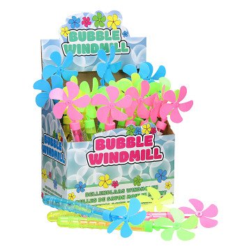 Bubble Blowing Windmill, 24 pcs.