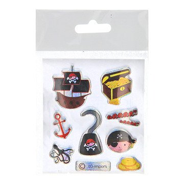 Stickers Piraten Glinsterend