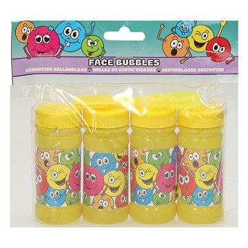 Seifenblasen Lächeln im Gesicht, 4x50ml