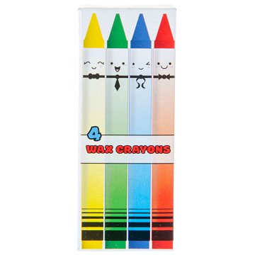 Wax crayons, 4 pcs.