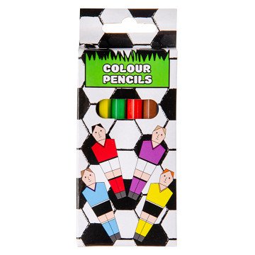 Colored Pencils Football, 6 pcs.