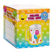 Färben Sie Ihr eigenes Becher-Smiley-Gesicht