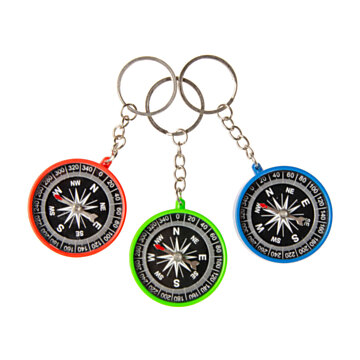 Keychain Compass Color