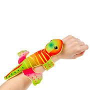 Plüsch-Eidechsen- Schnapparmband