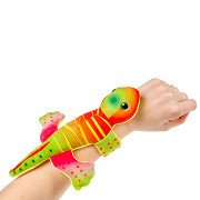 Schnapparmband Plüsch Eidechse