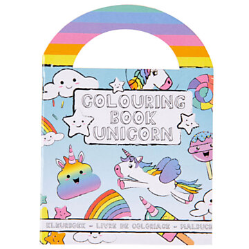 Coloring book with Unicorn stickers