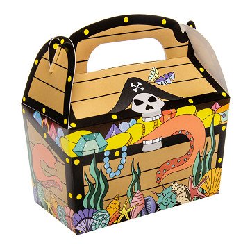 Piraten-Schatztruhe Giveaway-Box, 12-tlg.