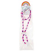 Wooden Necklace and Bracelet Unicorn