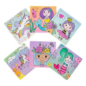 Wooden Puzzle (Princess, Unicorn or Mermaid)