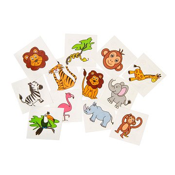 Tattoos Wild Animals, 12pcs.