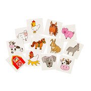 Tattoos Farm animals, 12 pcs.