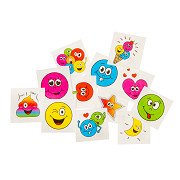 Tattoos Faces, 12 pcs.