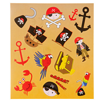 Piraten-Aufkleberblatt