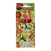 Wild Animals Colored Pencils, 6 pcs.