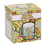 Color your own Mug Wild Animals