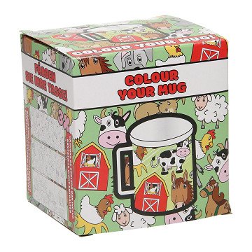 Color your own Farm Animals Mug