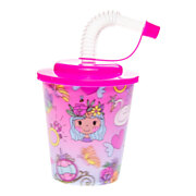 Cup with Lid and Straw Princess