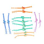 Armband Dinosaurus Kleur, set van 12st.