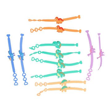 Bracelet Dinosaur Color, set of 12 pcs.