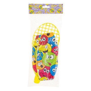 Racket with Tapbal Smiley Face