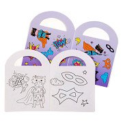 Coloring Book with Stickers Superhero