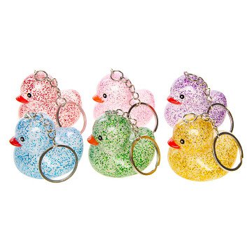 Sleutelhanger Glitter Eend