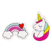 Einhorn- und Regenbogen-Radiergummi