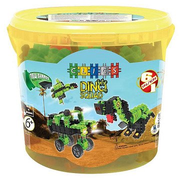 Clics Dino Squad in Bucket - 6 in 1