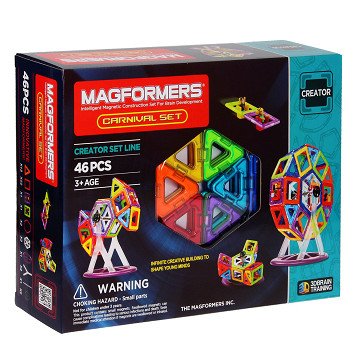 Magformers Karnevalsset, 46-teilig.