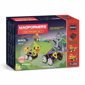 Magformers Zoo Racing Set, 55 pcs.