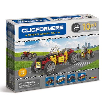 Clicformers Racewagen Set, 10-in-1, 34dlg