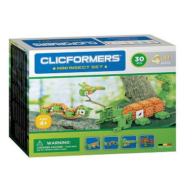 Clicformers Insekten-Set 4in1, 30-tlg.