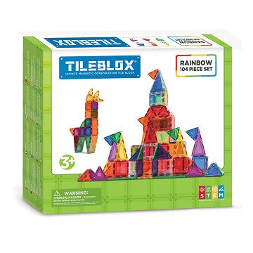 Tileblox Regenboogset, 104dlg.