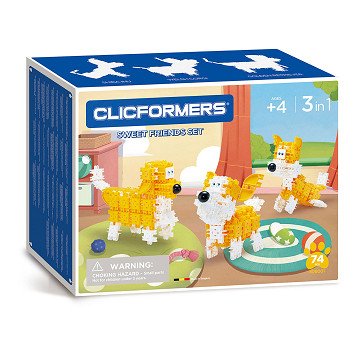 Clicformers Pets Set, 3-in-1, 74pcs.