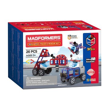 Magformers Amazing Police & Rescue Set, 26 pcs.